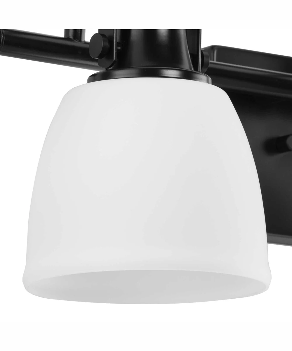 Preston 4-Light Coastal Bath Vanity Light Matte Black - Image 4