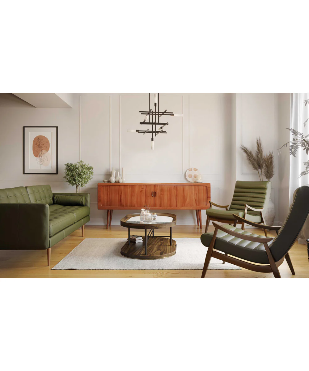 Quadrant LED 6-Light Modern Style Chandelier Light Matte Black - Image 2