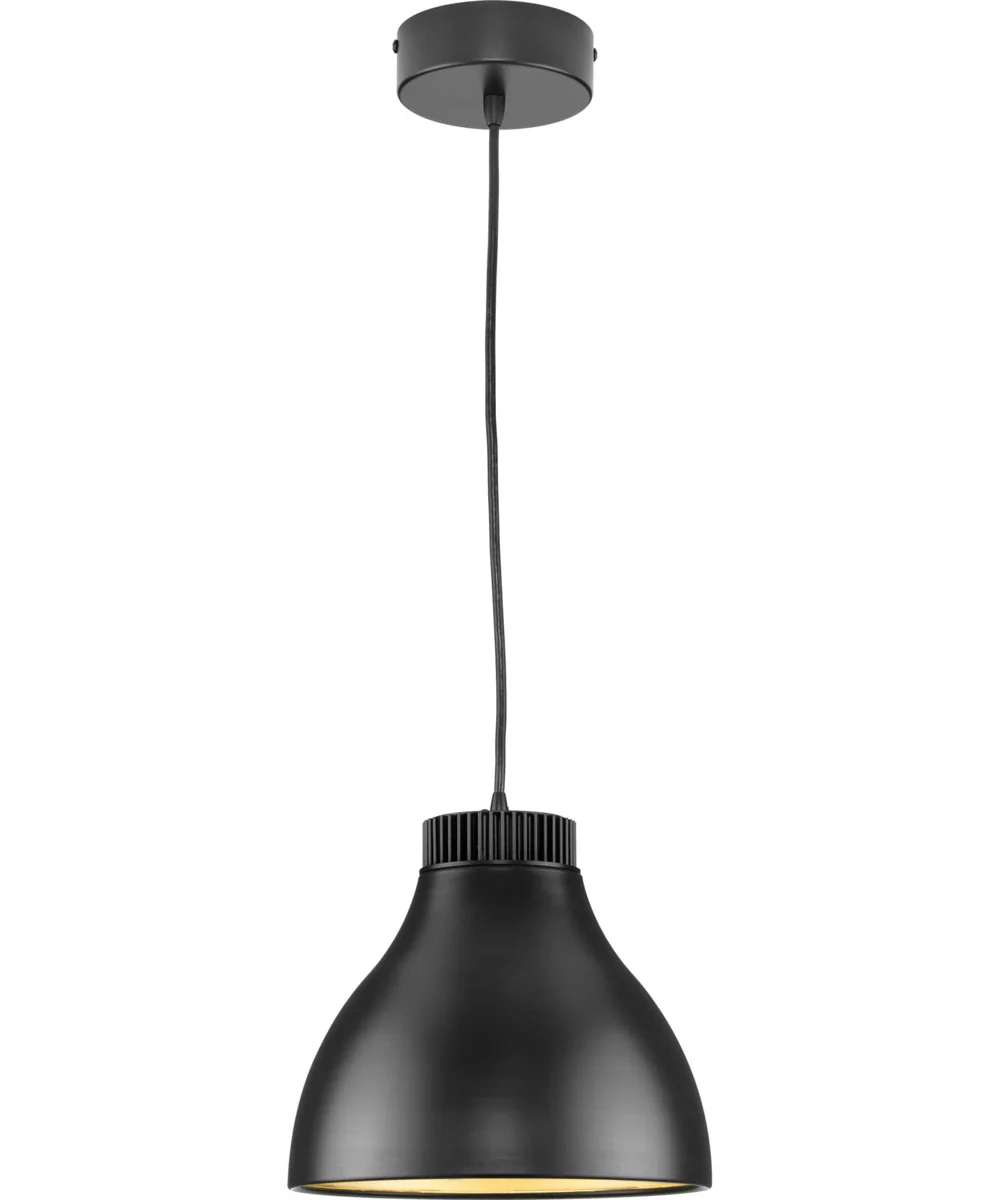 Radian LED  Modern Metal Pendant Matte Black - Image 3