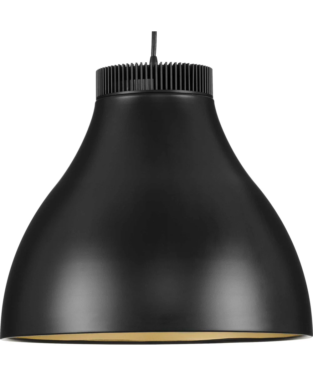 Radian LED Modern Metal Pendant Matte Black