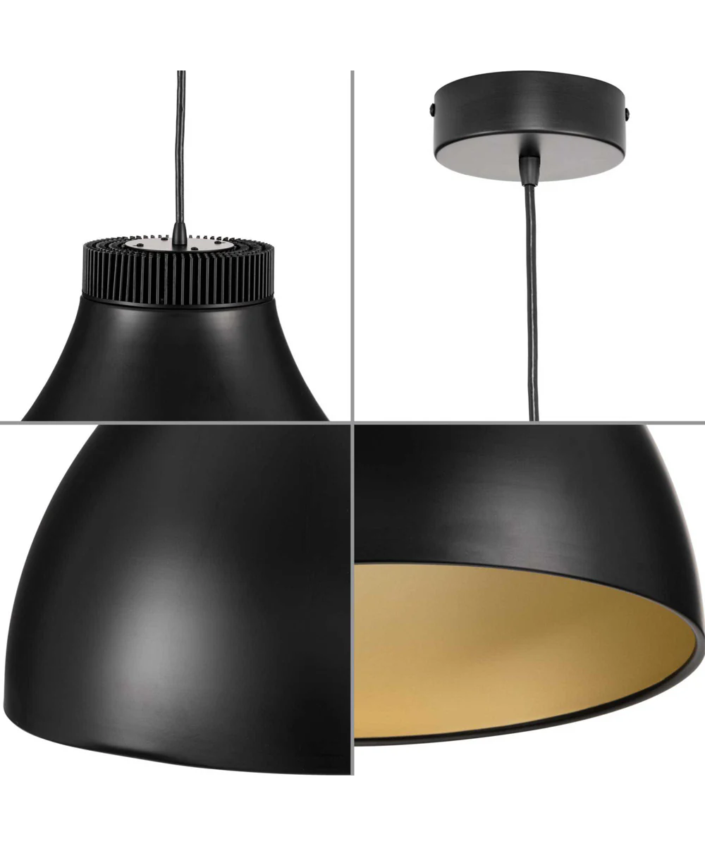 Radian LED Modern Metal Pendant Matte Black - Image 3