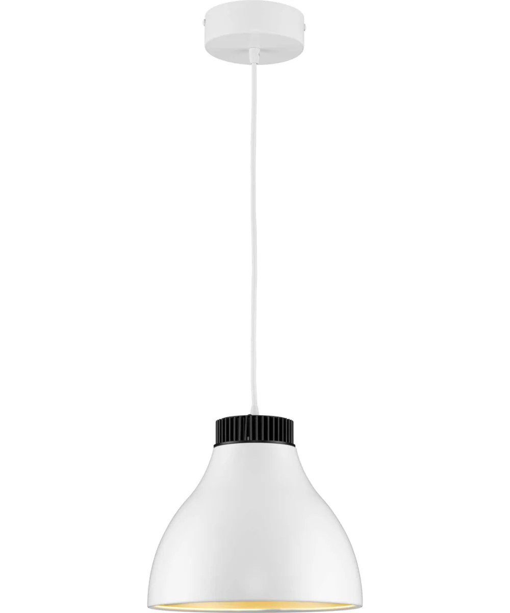 Radian LED  Modern Metal Pendant Satin White - Image 4