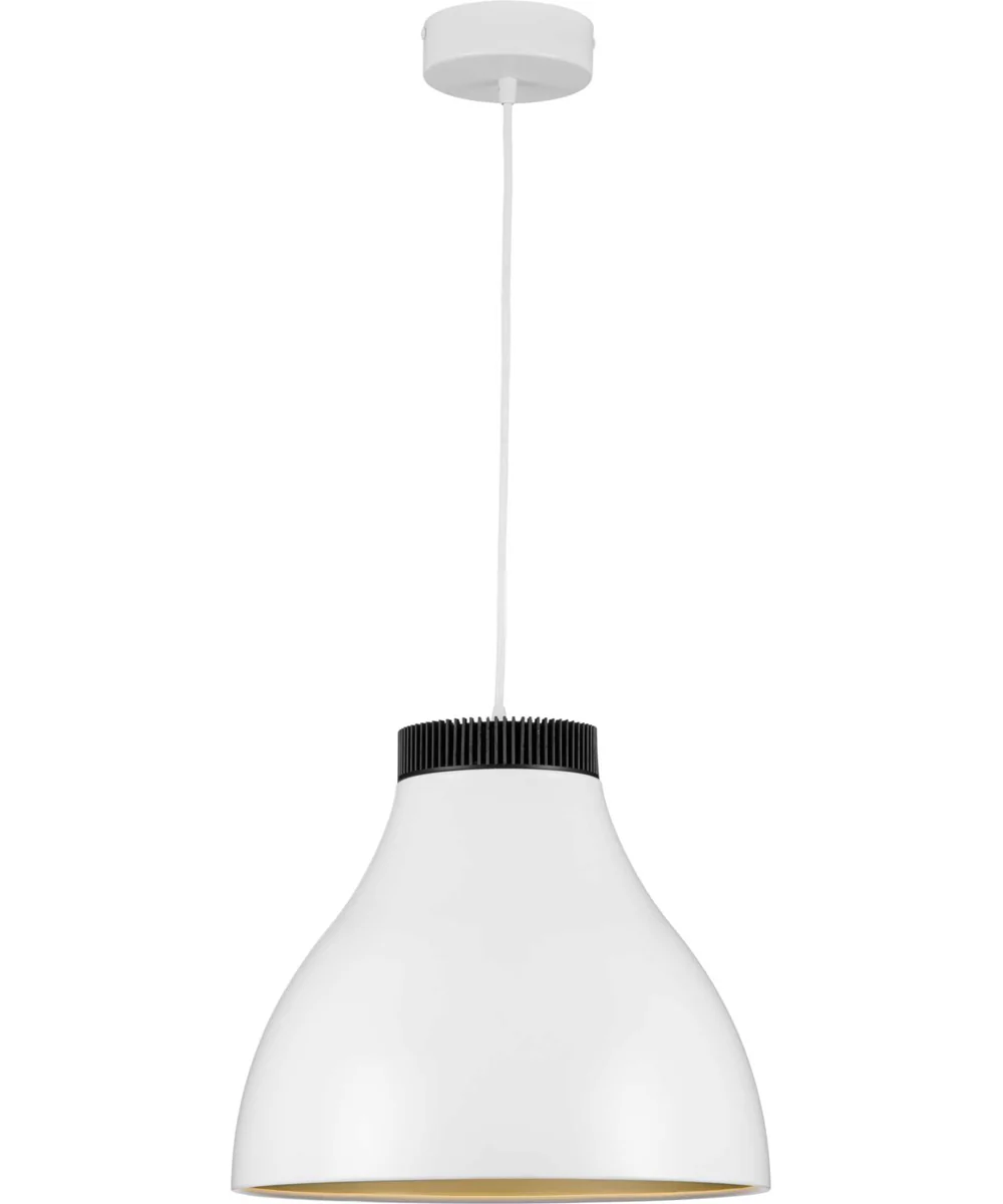 Radian LED  Modern Metal Pendant Satin White - Image 3