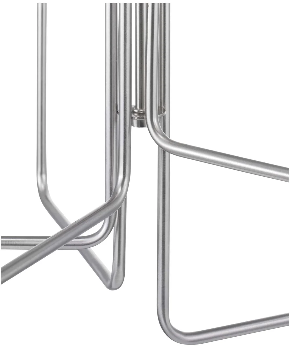 Rainey 5-Light Clear Fluted Ribbed Glass Modern Chandelier Light Brushed Nickel - Image 8