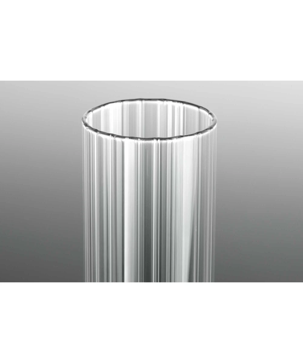 Rainey 5-Light Clear Fluted Ribbed Glass Modern Chandelier Light Graphite - Image 5