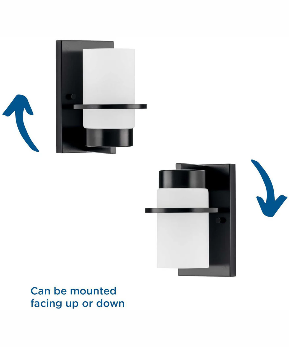 Reiss 1-Light Modern Farmhouse Vanity Light Matte Black - Image 7