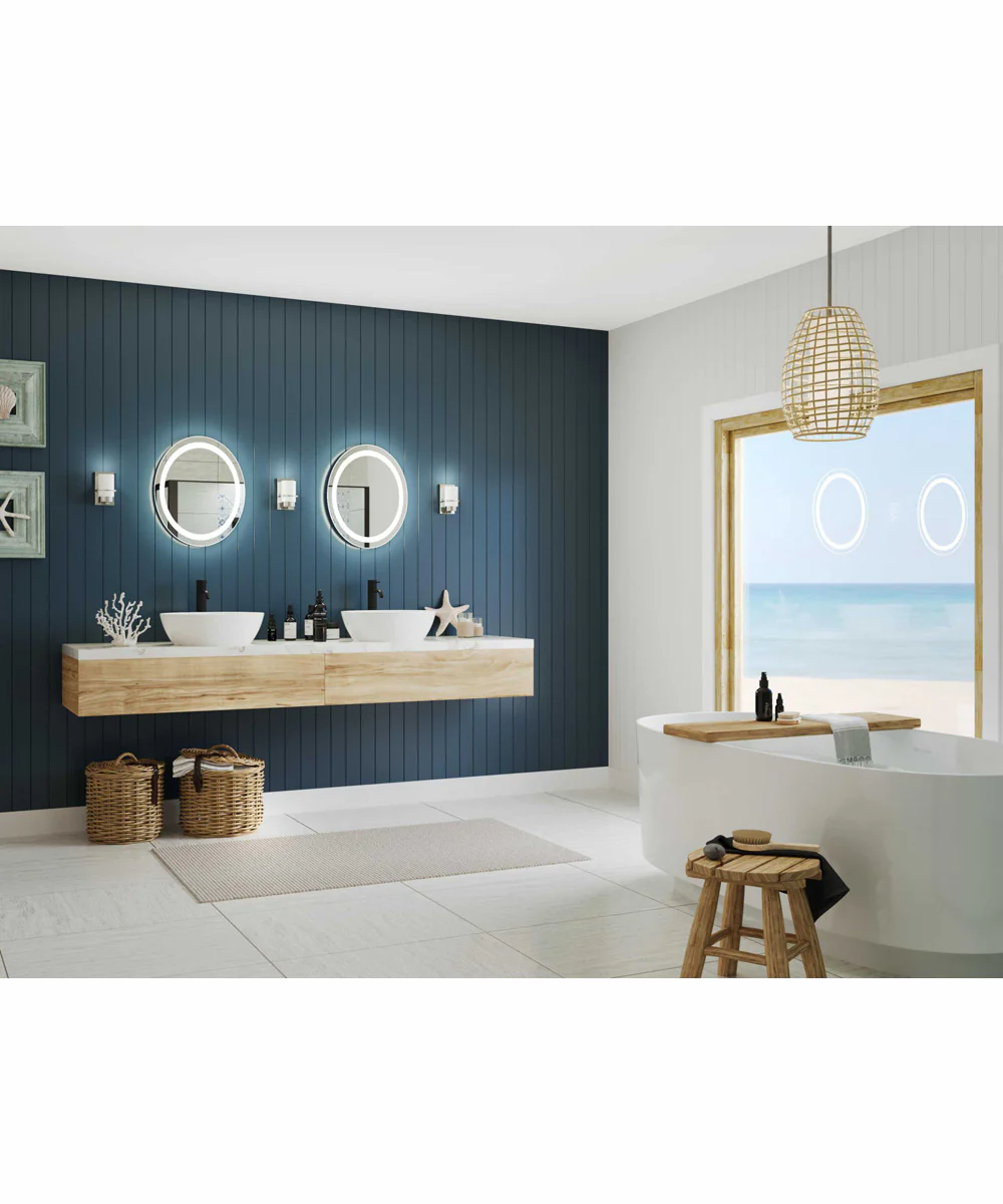 Reiss 1-Light Modern Farmhouse Vanity Light Polished Chrome - Image 2