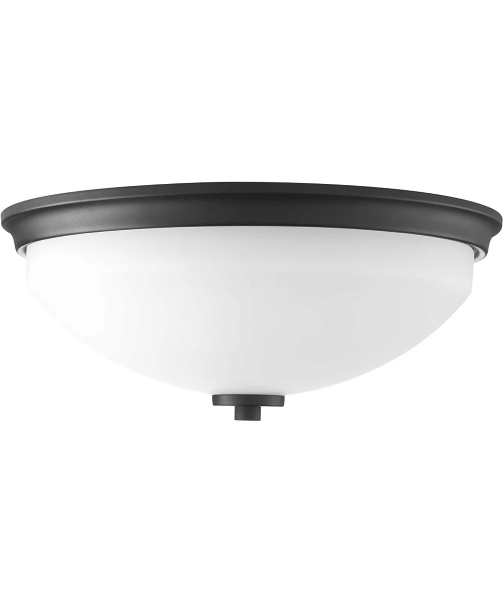 Replay 2-Light 14" Flush Mount Textured Black - Image 3
