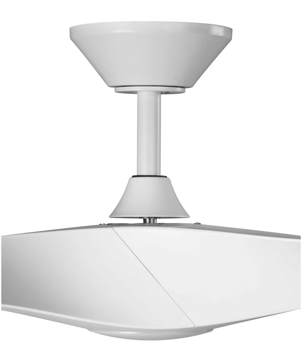 Ryne 52" 3-Blade Matte White LED Transitional Indoor/Outdoor DC Ceiling Fan Satin White - Image 12