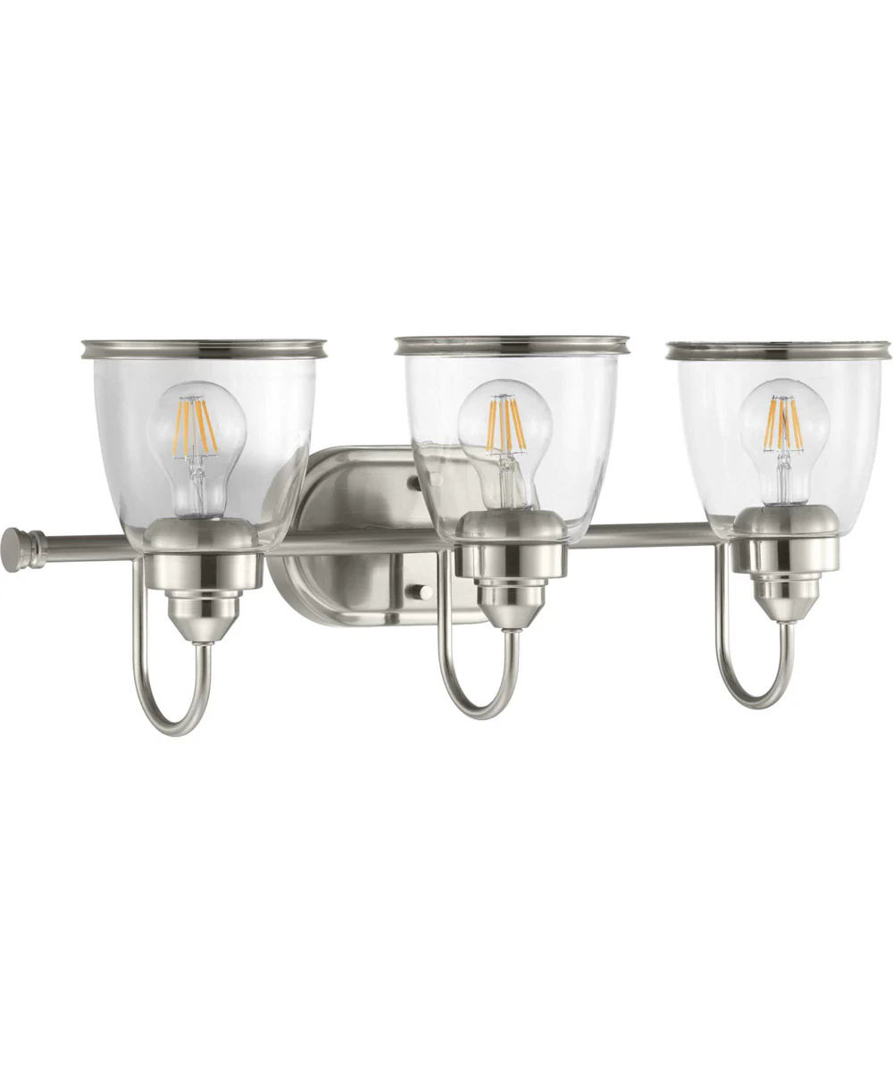 Saluda 3-Light Bath & Vanity Brushed Nickel - Image 6