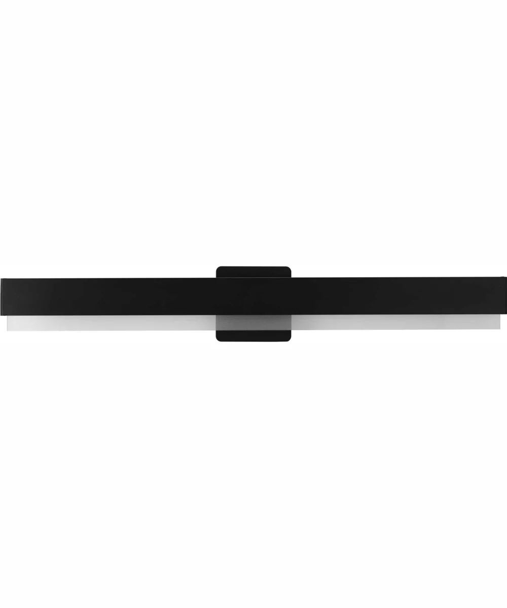 Semblance 32 in. Medium Modern 3CCT Integrated LED Linear Vanity Light Matte Black - Image 3