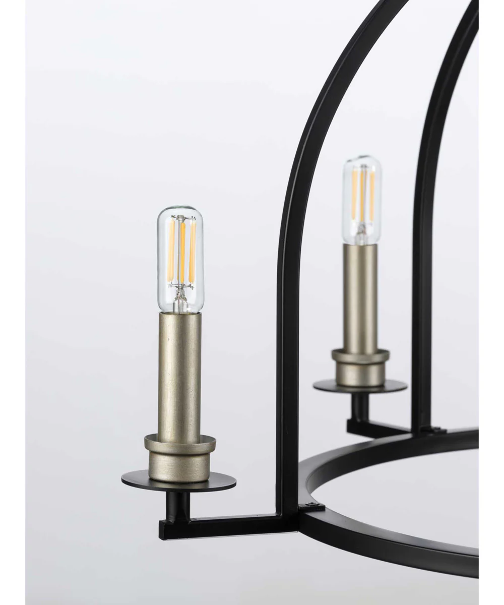 Seneca 5-Light Farmhouse Chandelier Light Matte Black - Image 4