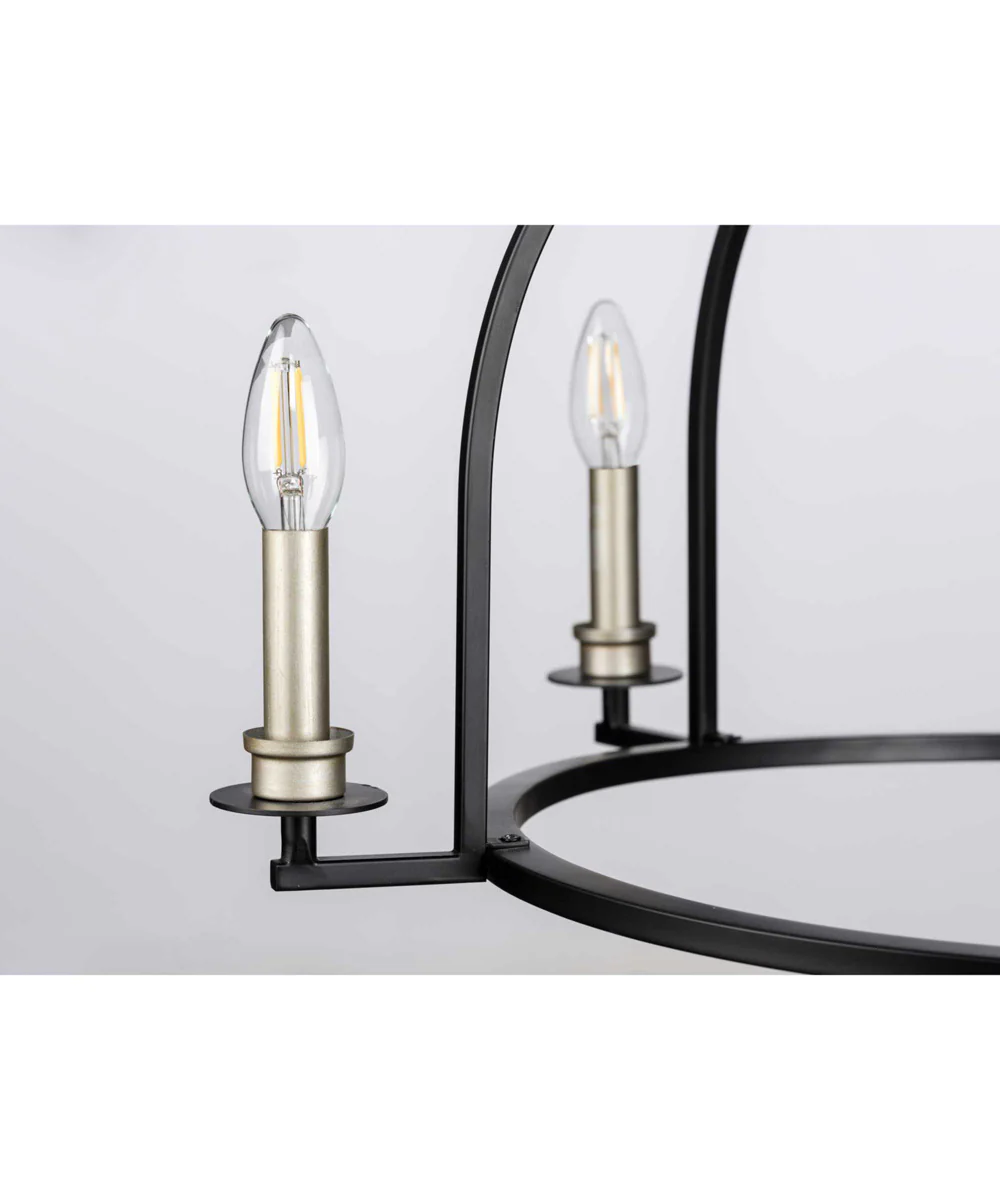 Seneca 5-Light Farmhouse Chandelier Light Matte Black - Image 8