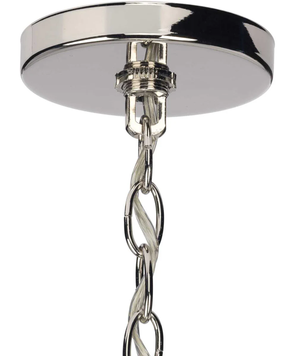 Seneca 8-Light Farmhouse Pendant Light Polished Nickel - Image 2