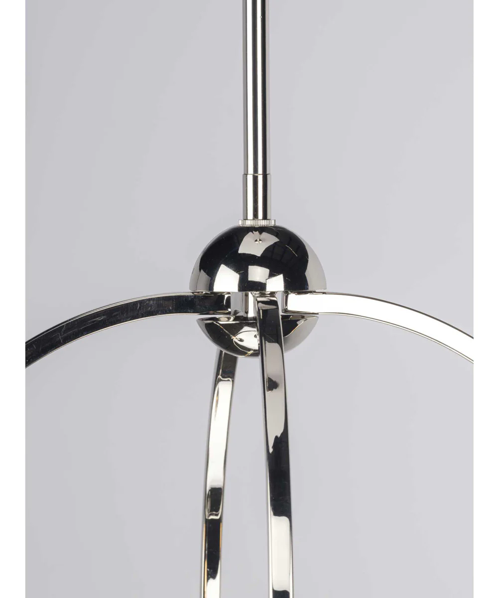 Seneca 8-Light Farmhouse Pendant Light Polished Nickel - Image 5