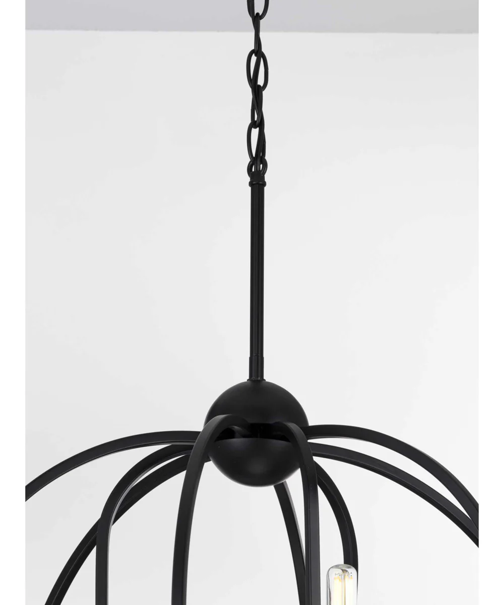 Seneca 9-Light Farmhouse Chandelier Light Matte Black - Image 7