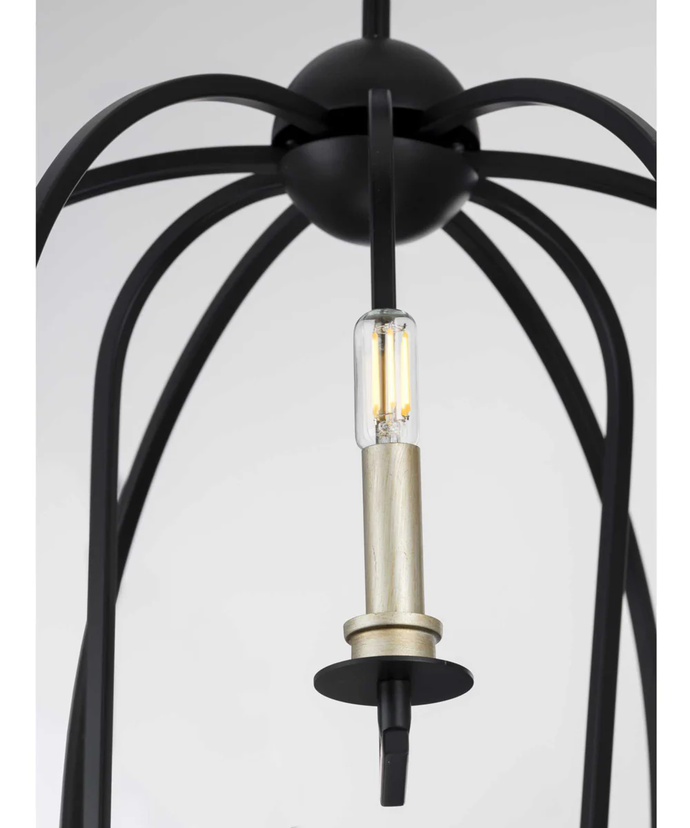 Seneca 9-Light Farmhouse Chandelier Light Matte Black - Image 9