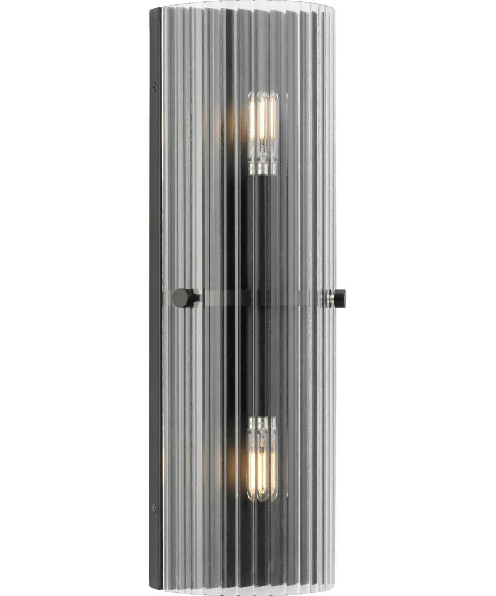 Seville 2-Light Contemporary Wall Sconce Matte Black