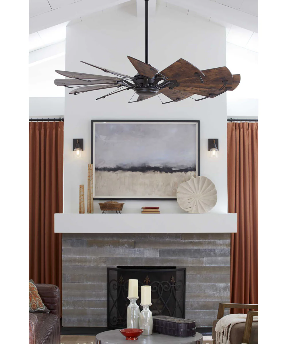 Springer 60" 12-Blade 60" Ceiling Fan Architectural Bronze - Image 2