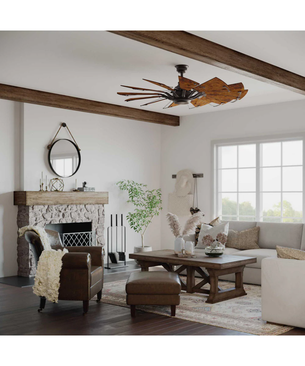 Springer 60" 12-Blade 60" Ceiling Fan Architectural Bronze - Image 3