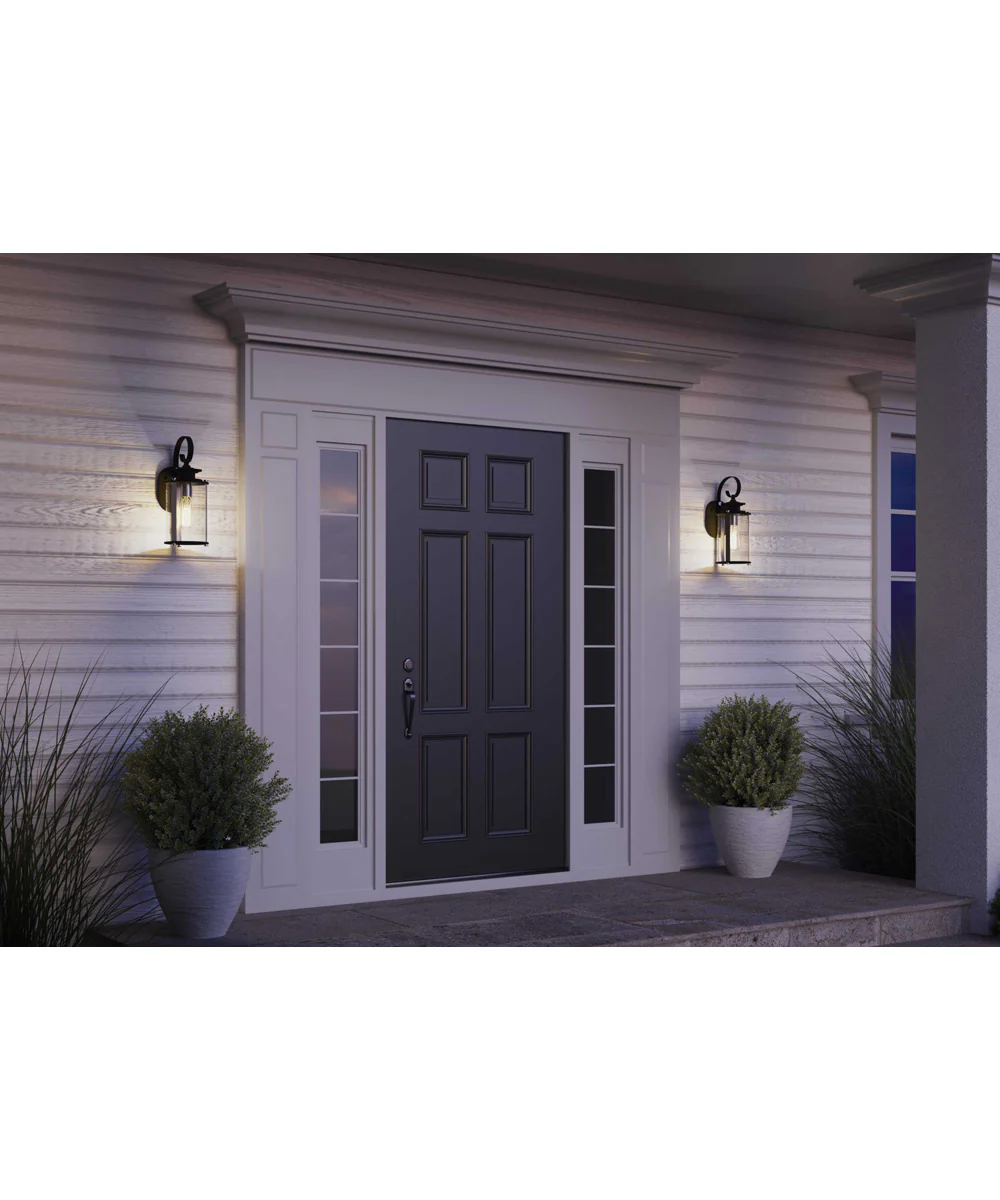 Squire 1-Light Small Wall Lantern Matte Black - Image 5