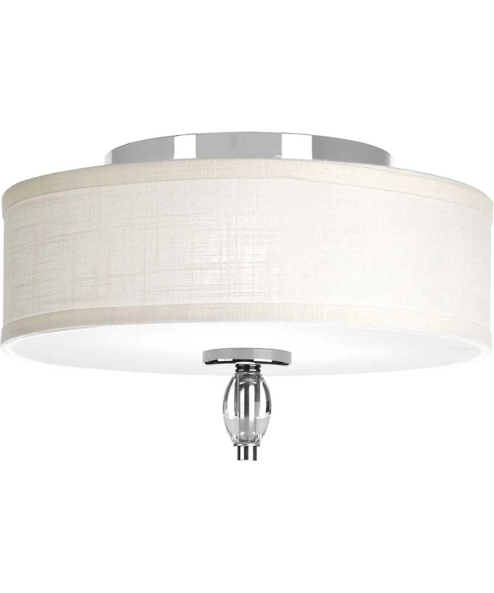 Status 13" 2-Light Flush Mount Polished Chrome - Image 5