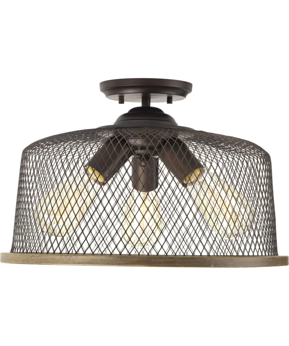 Tilley 16" Semi-Flush Antique Bronze - Image 2