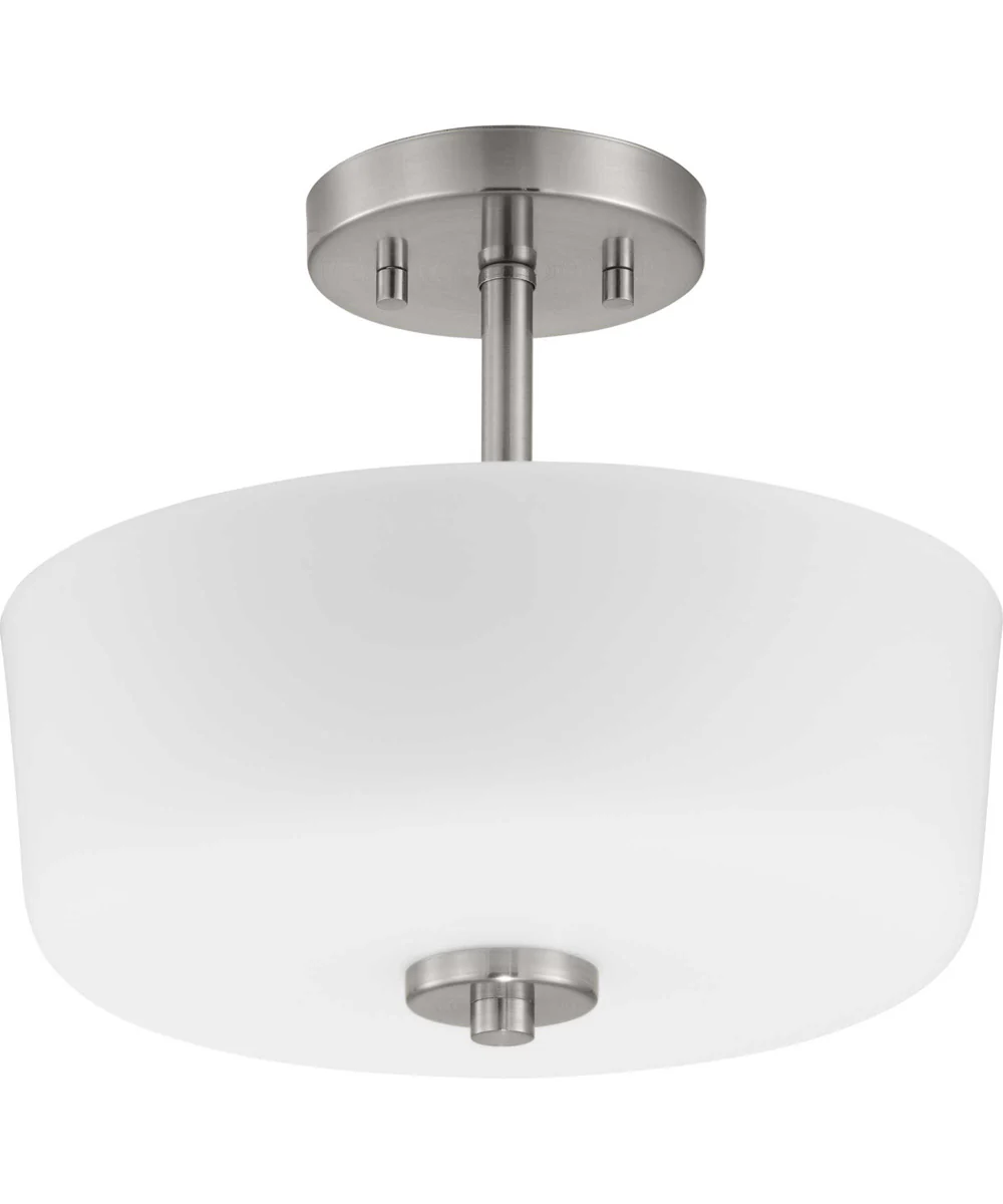 Tobin 2-Light 12-1/4" Semi-Flush Convertible Brushed Nickel - Image 6