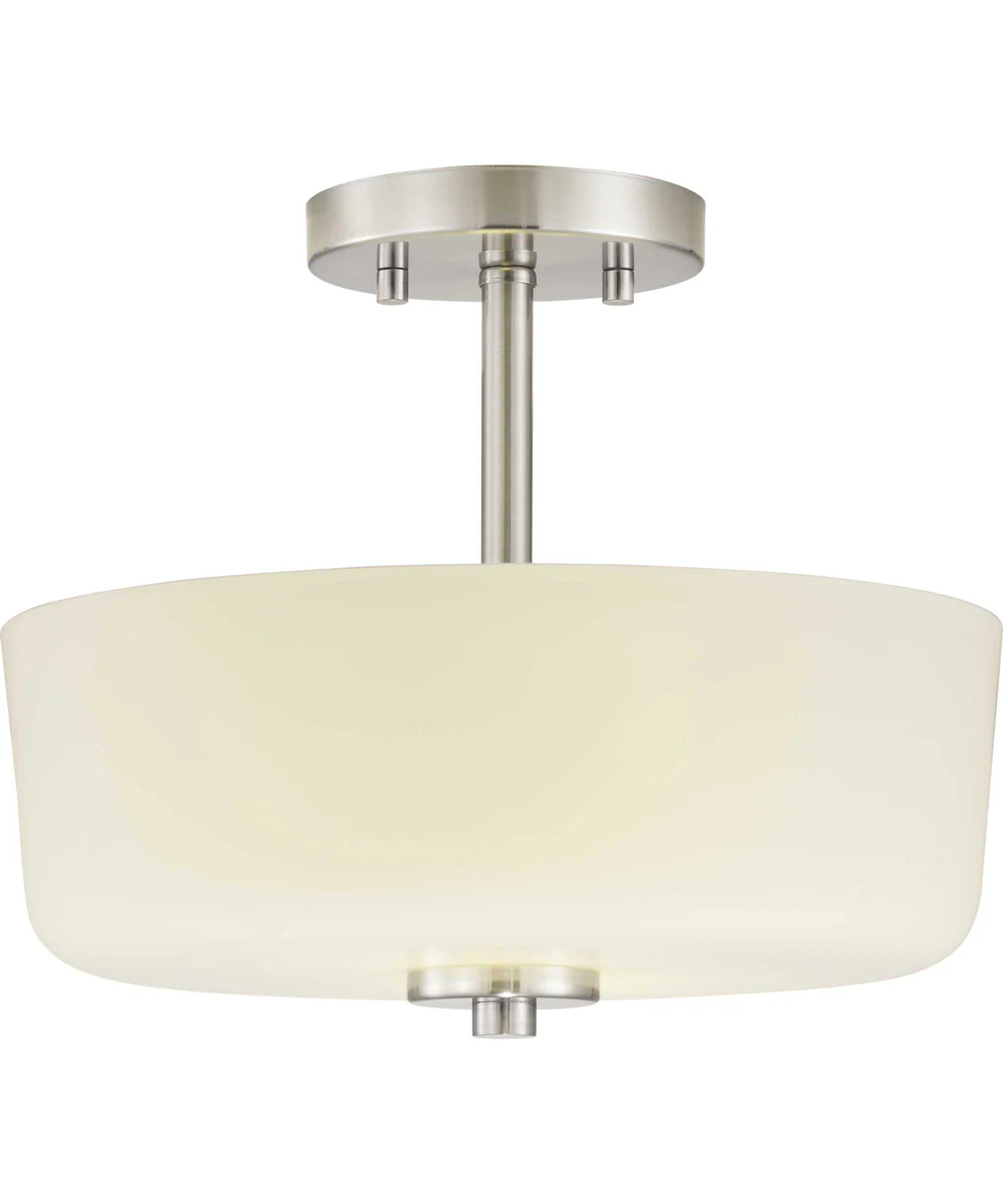 Tobin 2-Light 12-1/4" Semi-Flush Convertible Brushed Nickel - Image 7