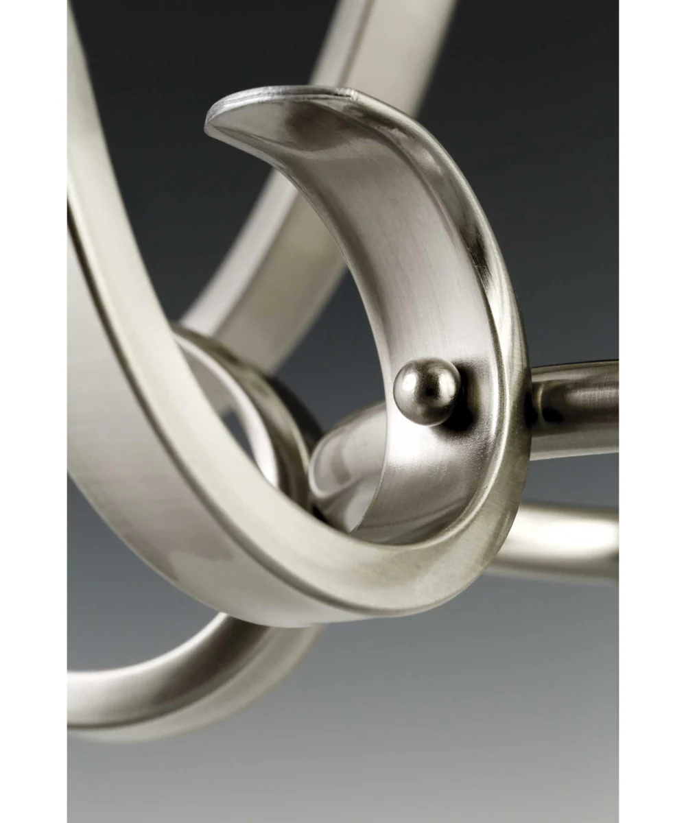 Torino 2-Light 14-5/8" Close-to-Ceiling Brushed Nickel - Image 5