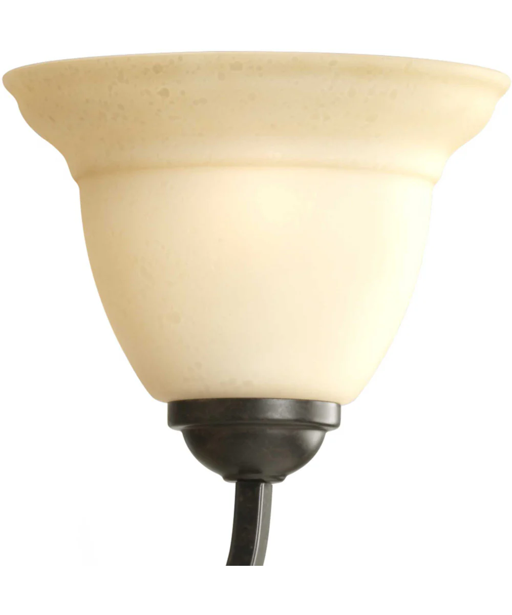 Torino 9-Light Tea-Stained Glass Transitional Chandelier Light Forged Bronze - Image 4