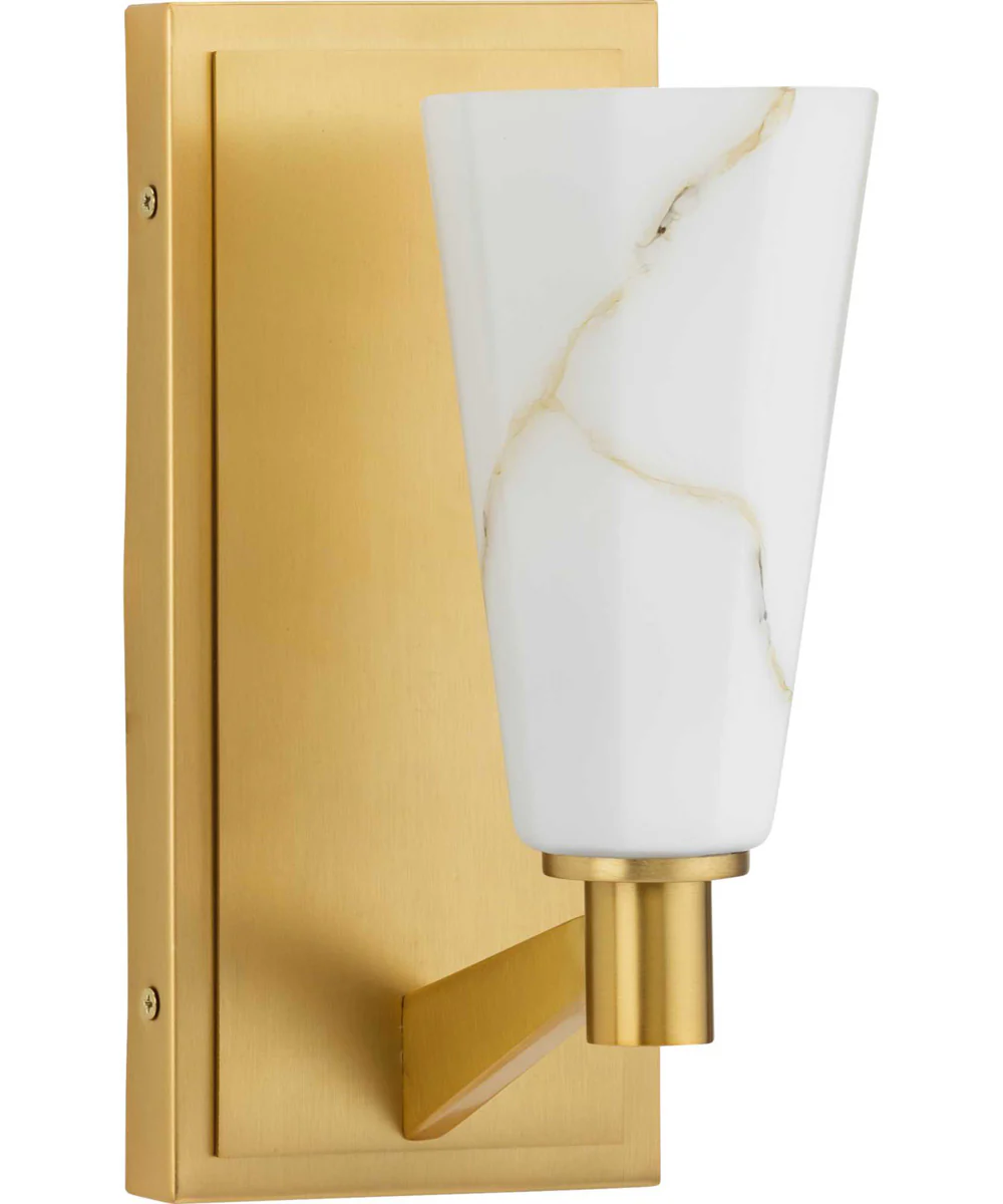 Tosca 1-Light Modern Luxe Wall Bracket Brushed Bronze
