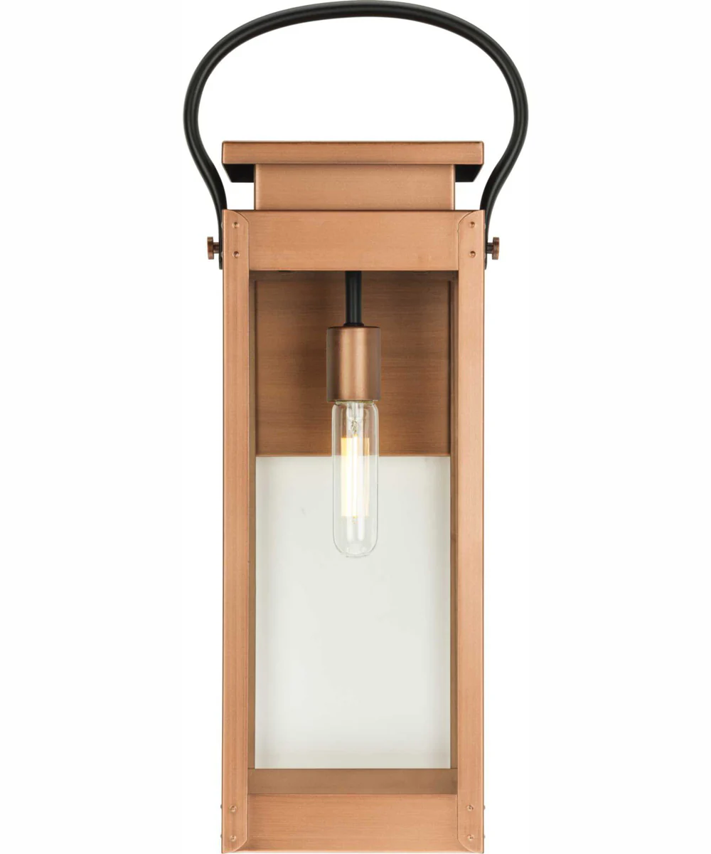 Union Square 1-Light Large Urban Industrial Outdoor Wall Lantern Antique Copper - Image 6
