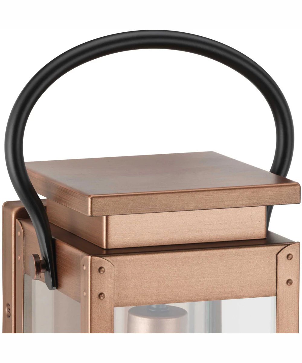 Union Square 1-Light Large Urban Industrial Outdoor Wall Lantern Antique Copper - Image 9
