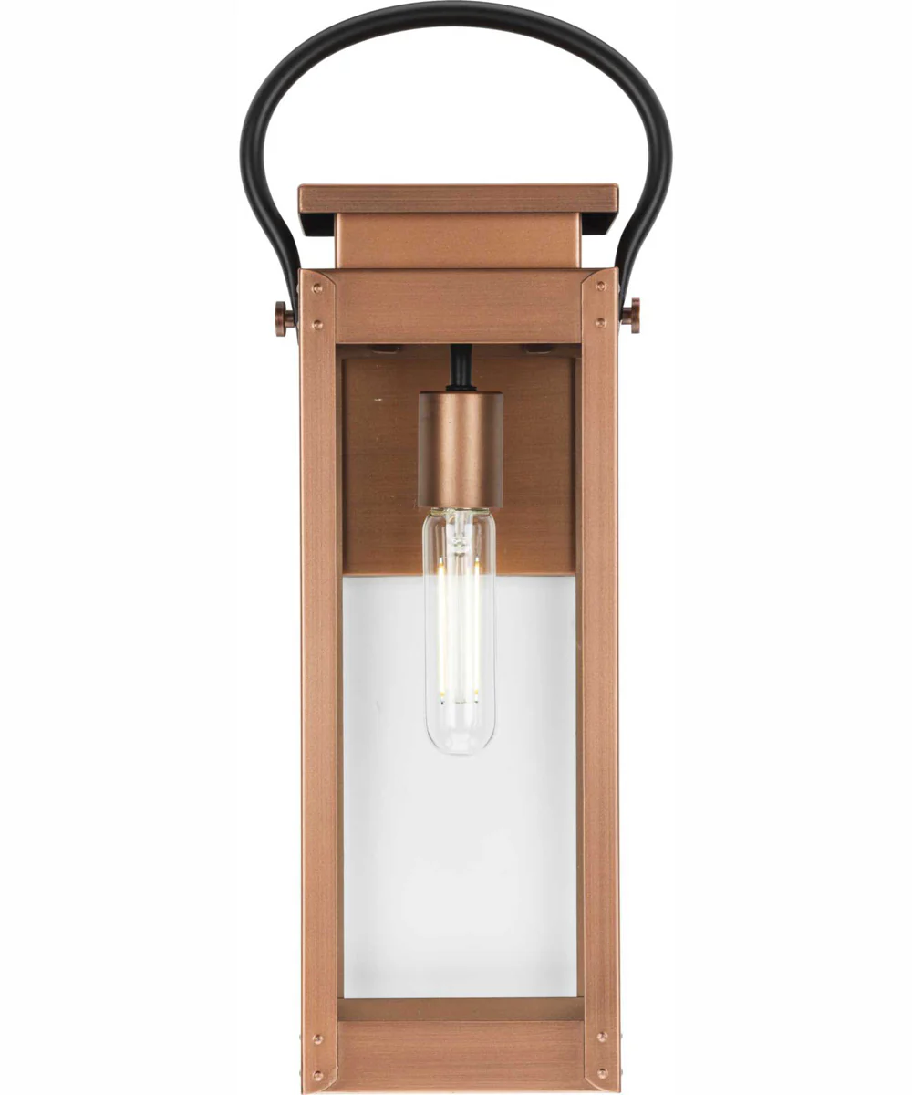 Union Square 1-Light Medium Urban Industrial Outdoor Wall Lantern Antique Copper - Image 6