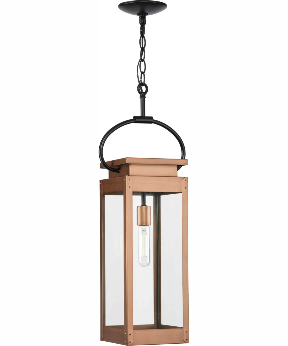 Union Square 1-Light Urban Industrial Hanging Lantern Antique Copper - Image 8