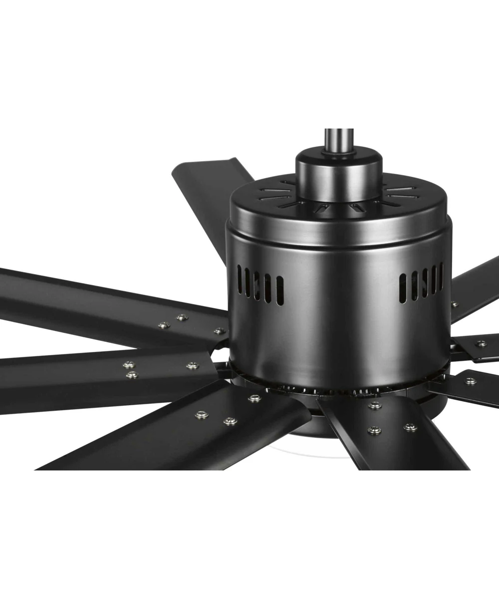 Vast 72" 18W Indoor/Outdoor LED Eight- Blade Fan Black - Image 6