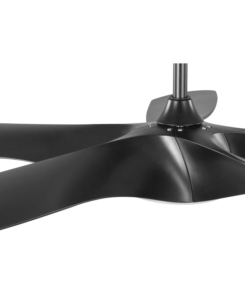 Vernal 60" 5-Blade Matte LED Wifi Transitional Indoor/Outdoor Smart DC Ceiling Fan Black - Image 8