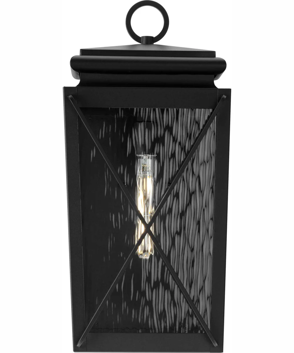 Wakeford 1-Light Transitional Outdoor Medium Wall Lantern Textured Black - Image 9