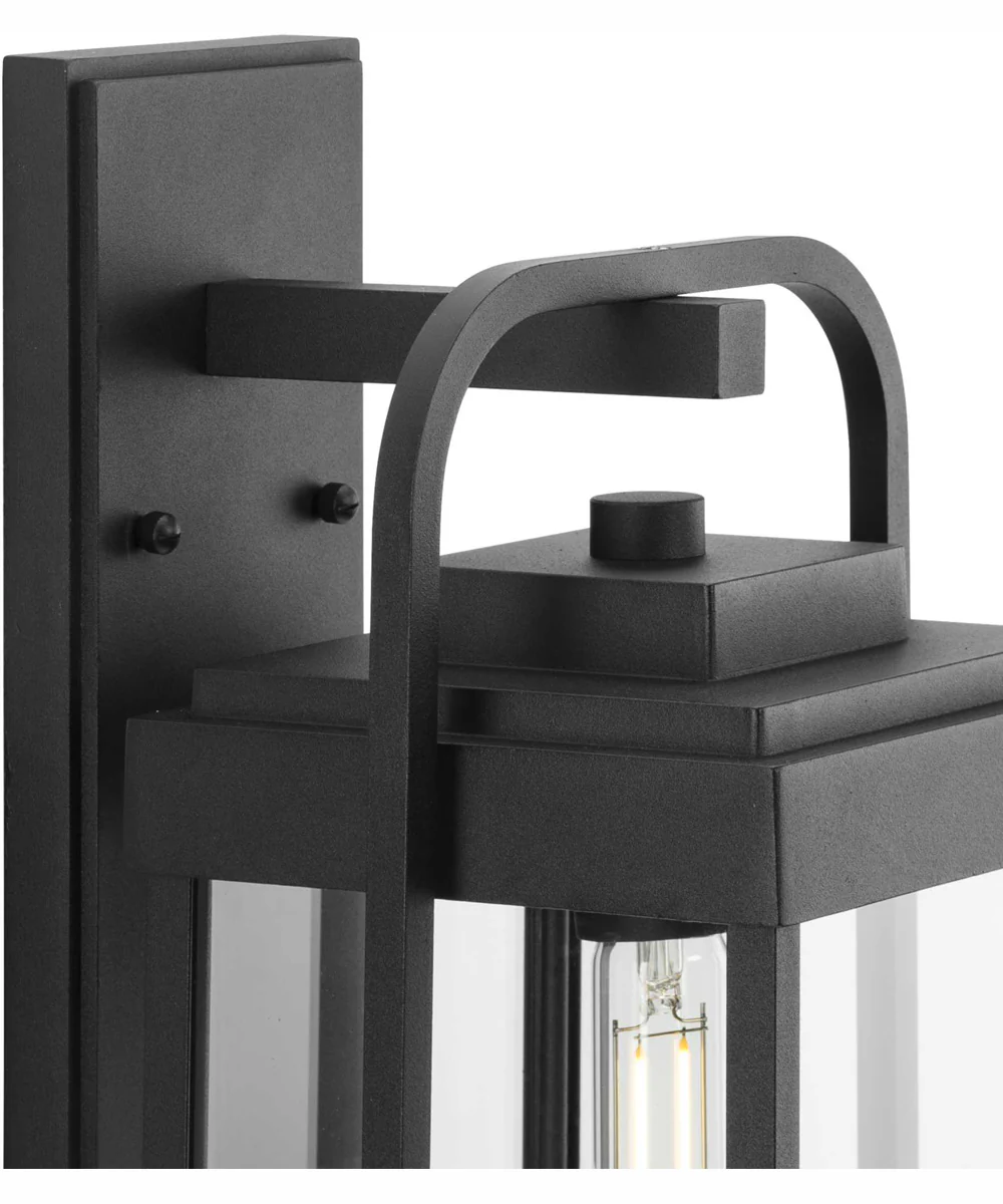 Walcott 1-Light Modern Farmhouse Outdoor Large Wall Lantern Textured Black - Image 10