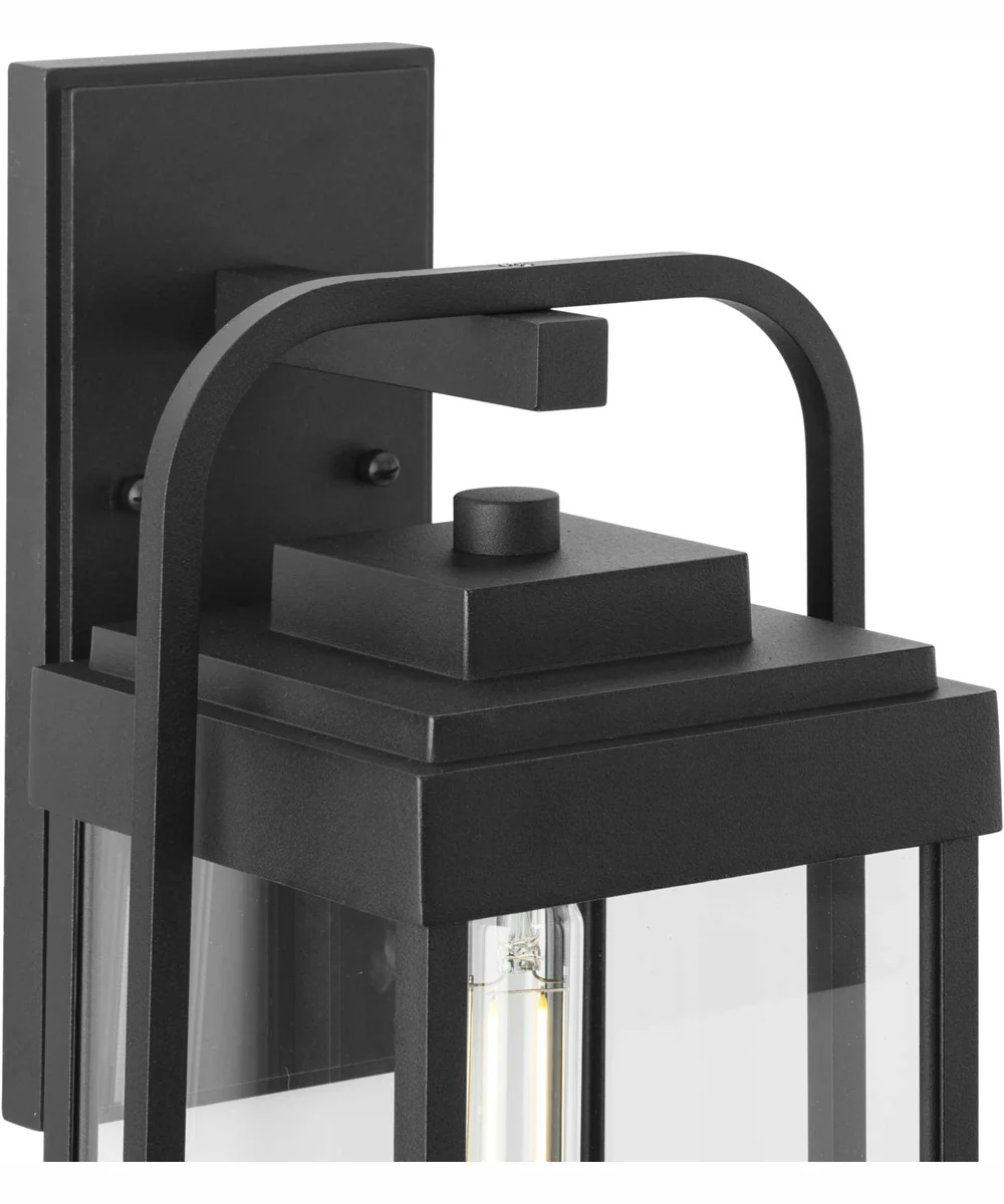 Walcott 1-Light Modern Farmhouse Outdoor Large Wall Lantern Textured Black - Image 4