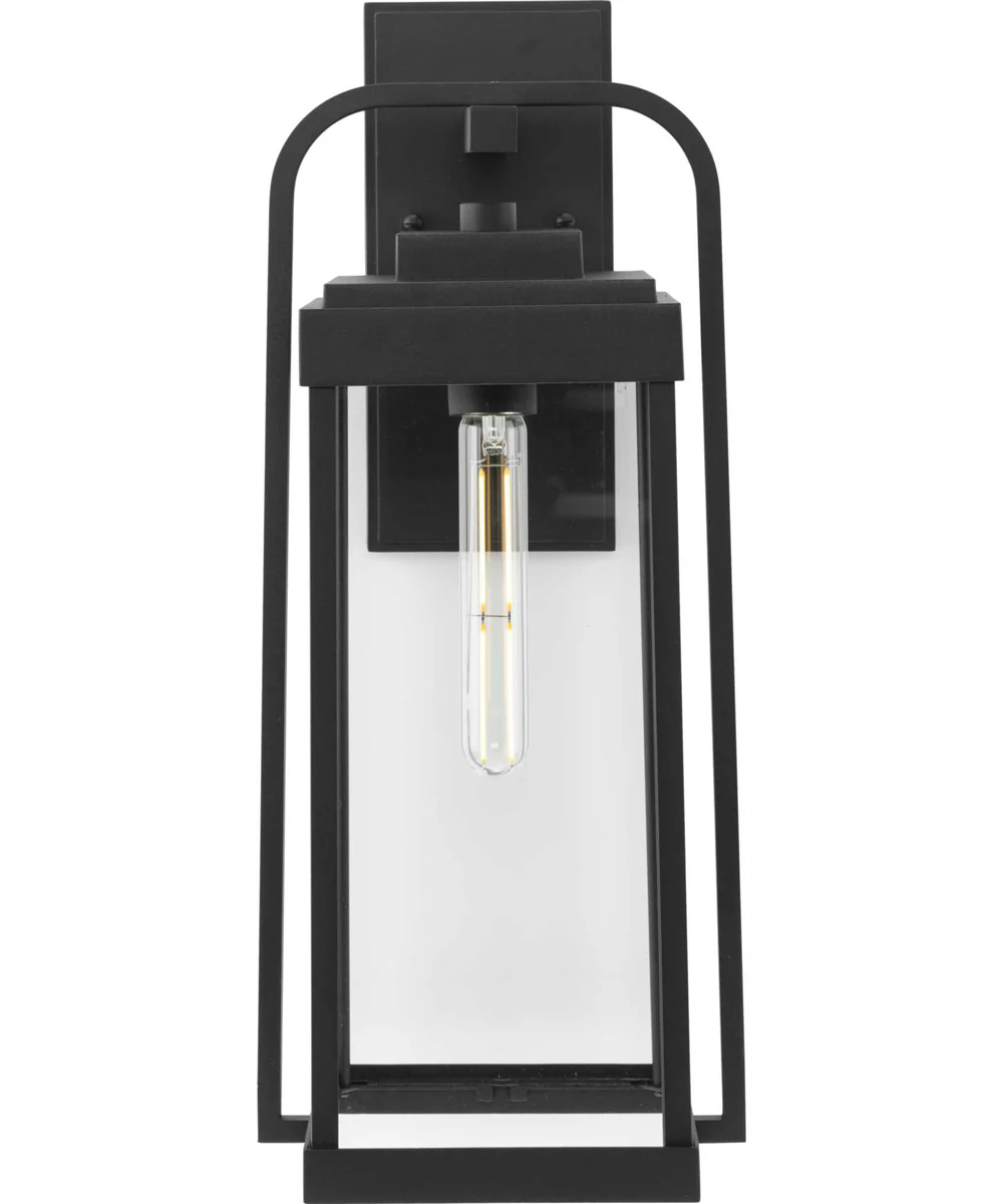 Walcott 1-Light Modern Farmhouse Outdoor Large Wall Lantern Textured Black - Image 5