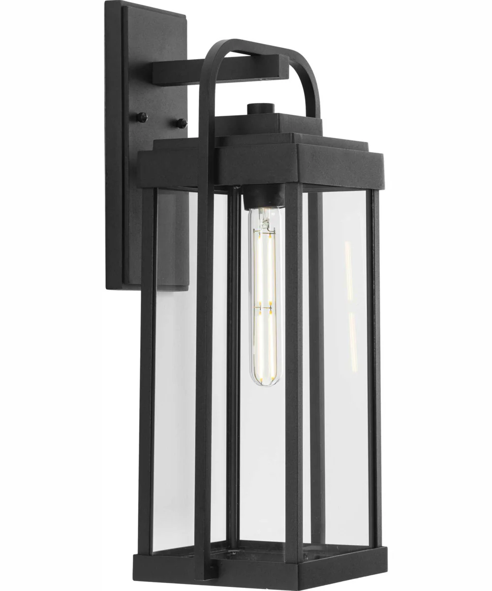 Walcott 1-Light Modern Farmhouse Outdoor Large Wall Lantern Textured Black - Image 8