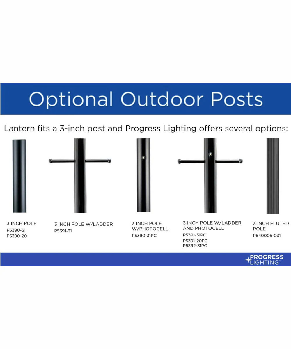 Walcott 1-Light Modern Farmhouse Outdoor Post Lantern Textured Black - Image 4