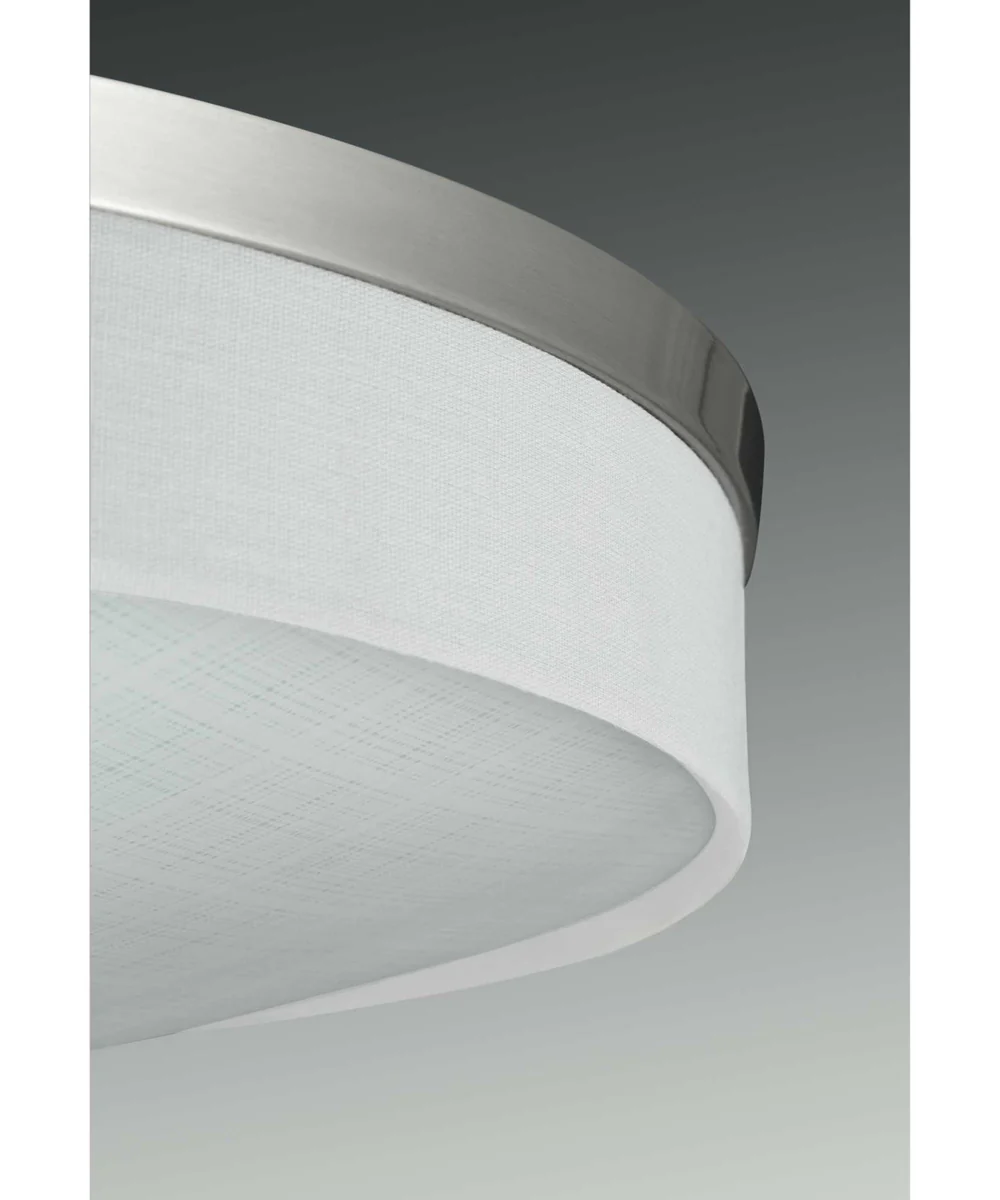 Weaver LED 3-Light LED 22" Flush Mount Brushed Nickel - Image 3