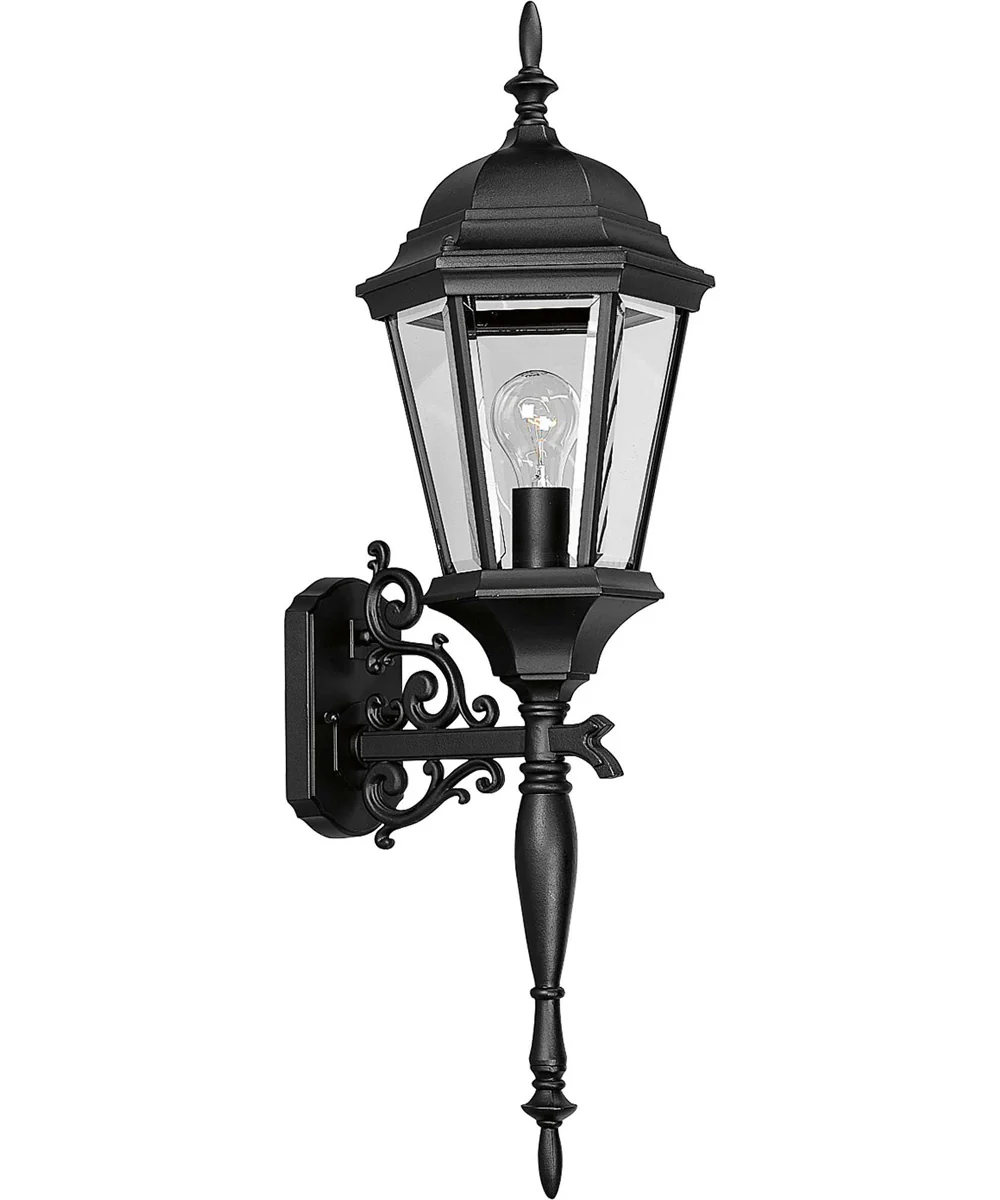 Welbourne 1-Light Large Wall Lantern Textured Black - Image 3