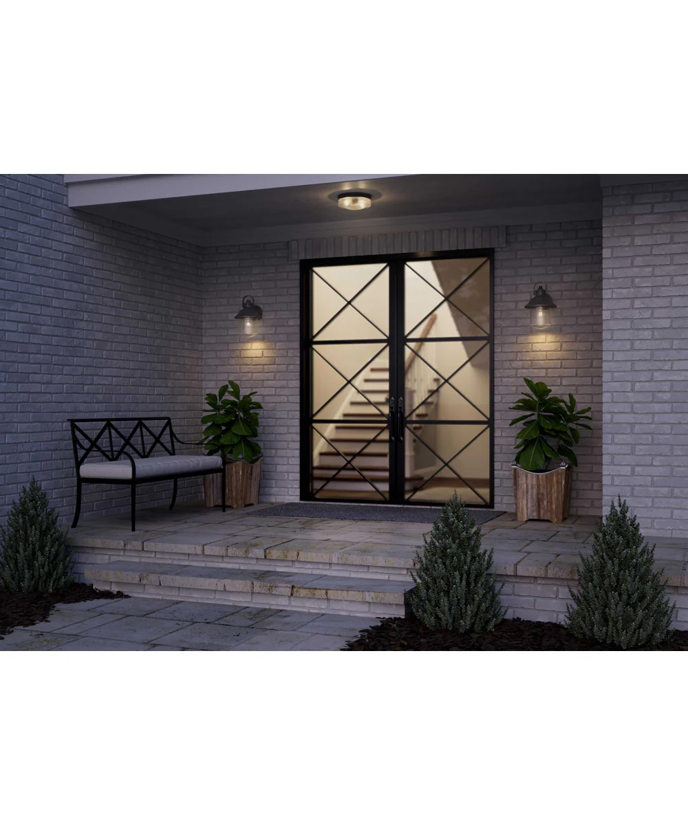 Weldon 1-Light Large Wall Lantern Textured Black - Image 2