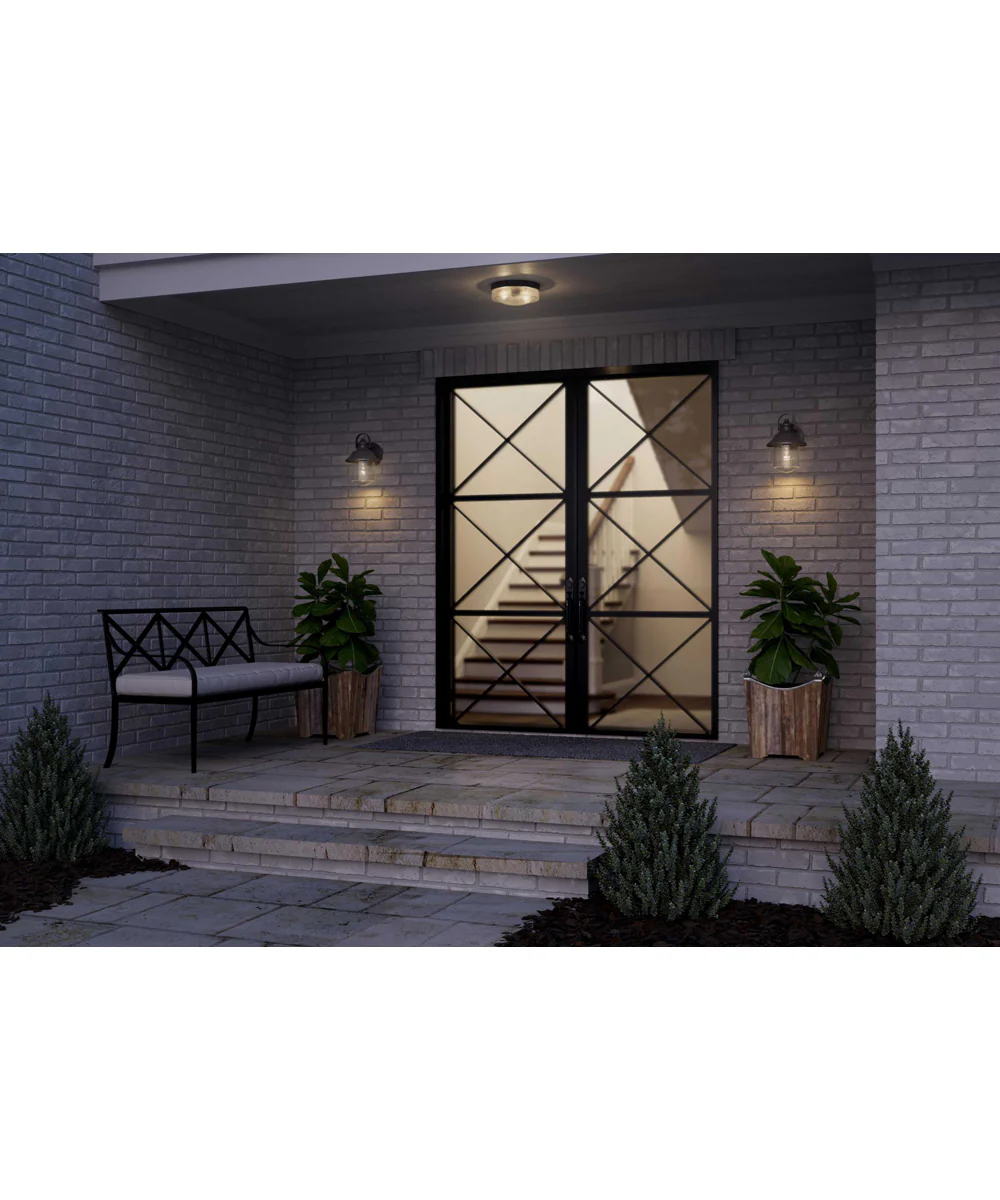 Weldon 1-Light Medium Wall Lantern Textured Black - Image 3