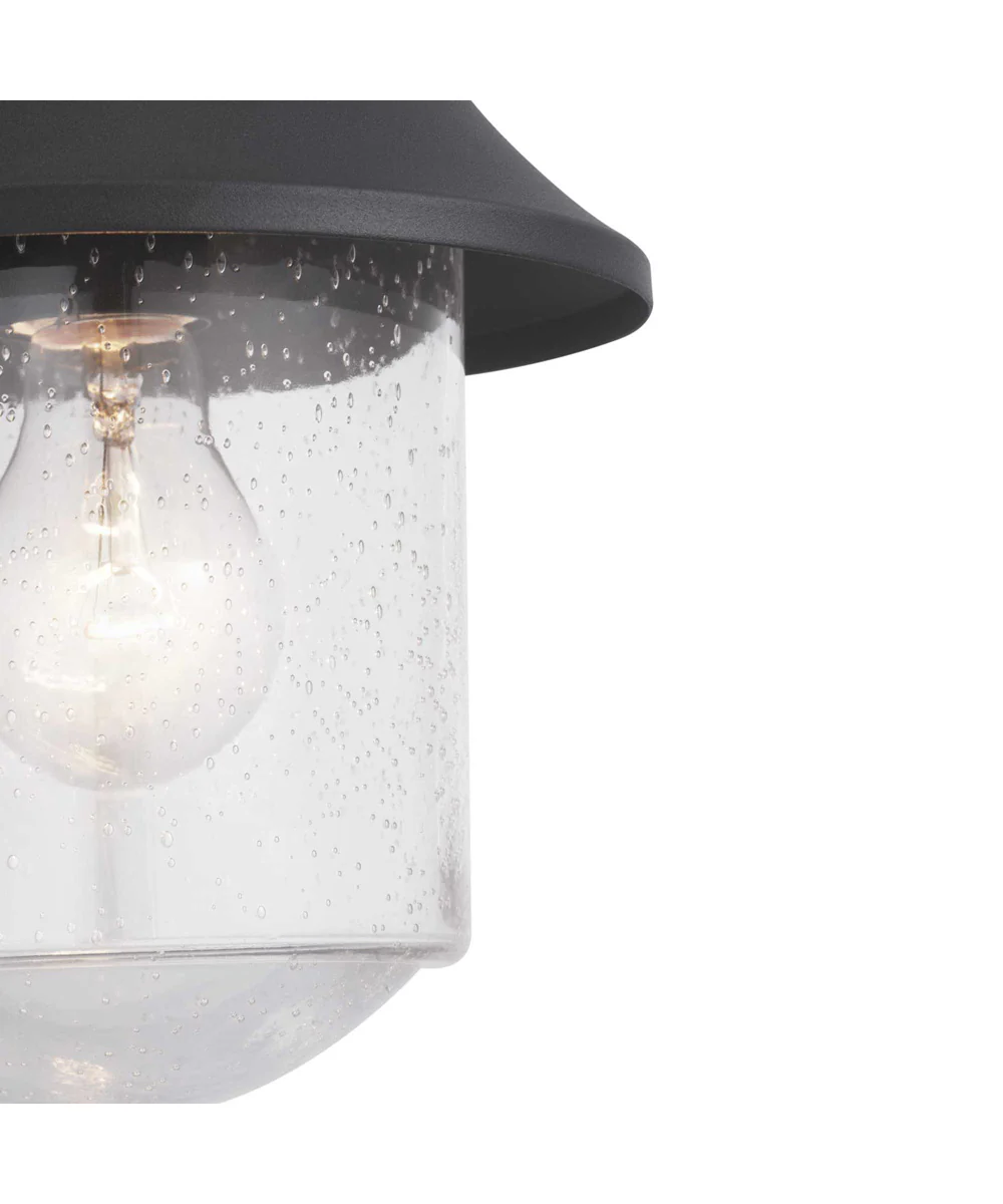 Weldon 1-Light Medium Wall Lantern Textured Black - Image 5