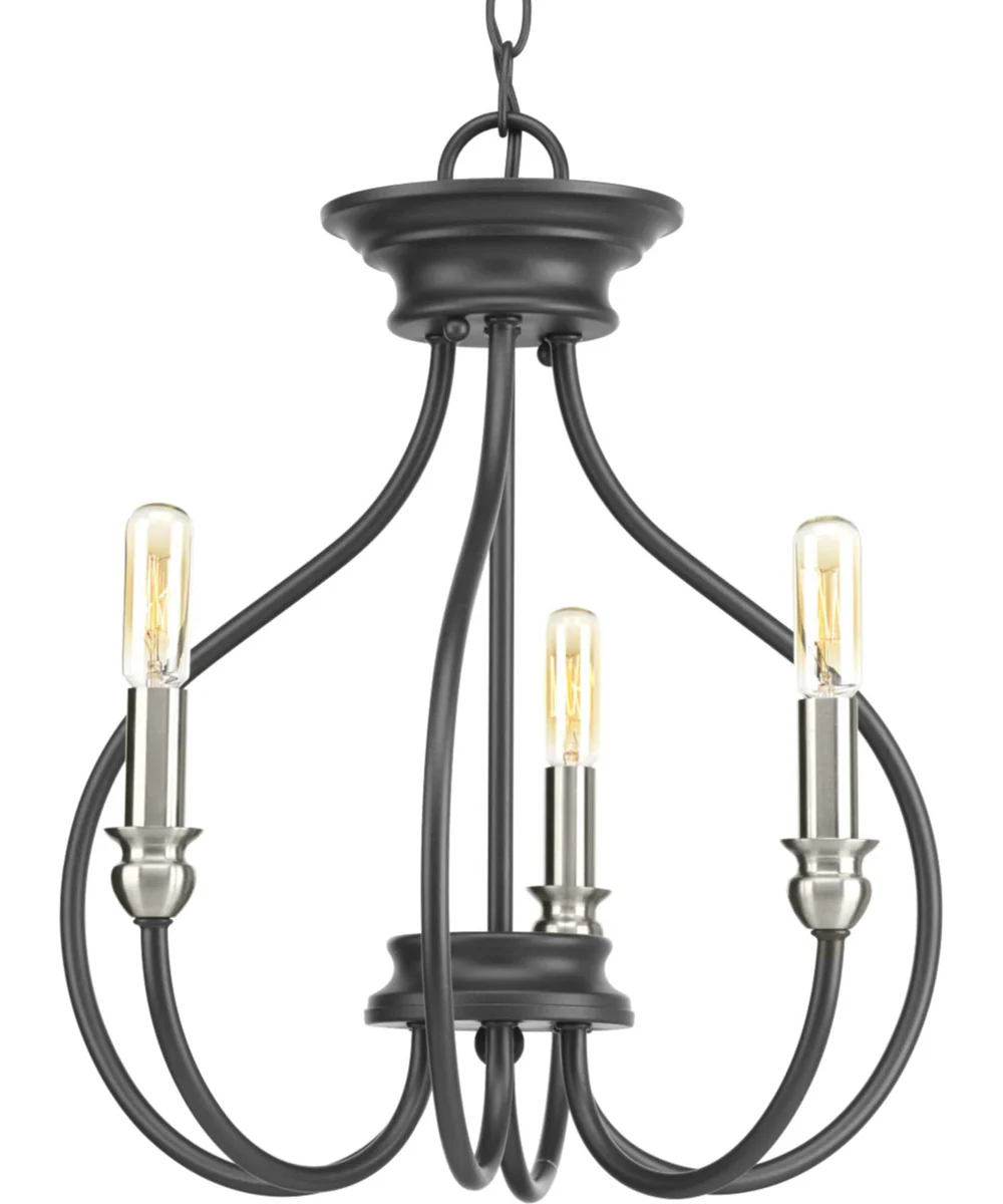 Whisp 3-Light Semi-Flush Convertible Graphite - Image 3